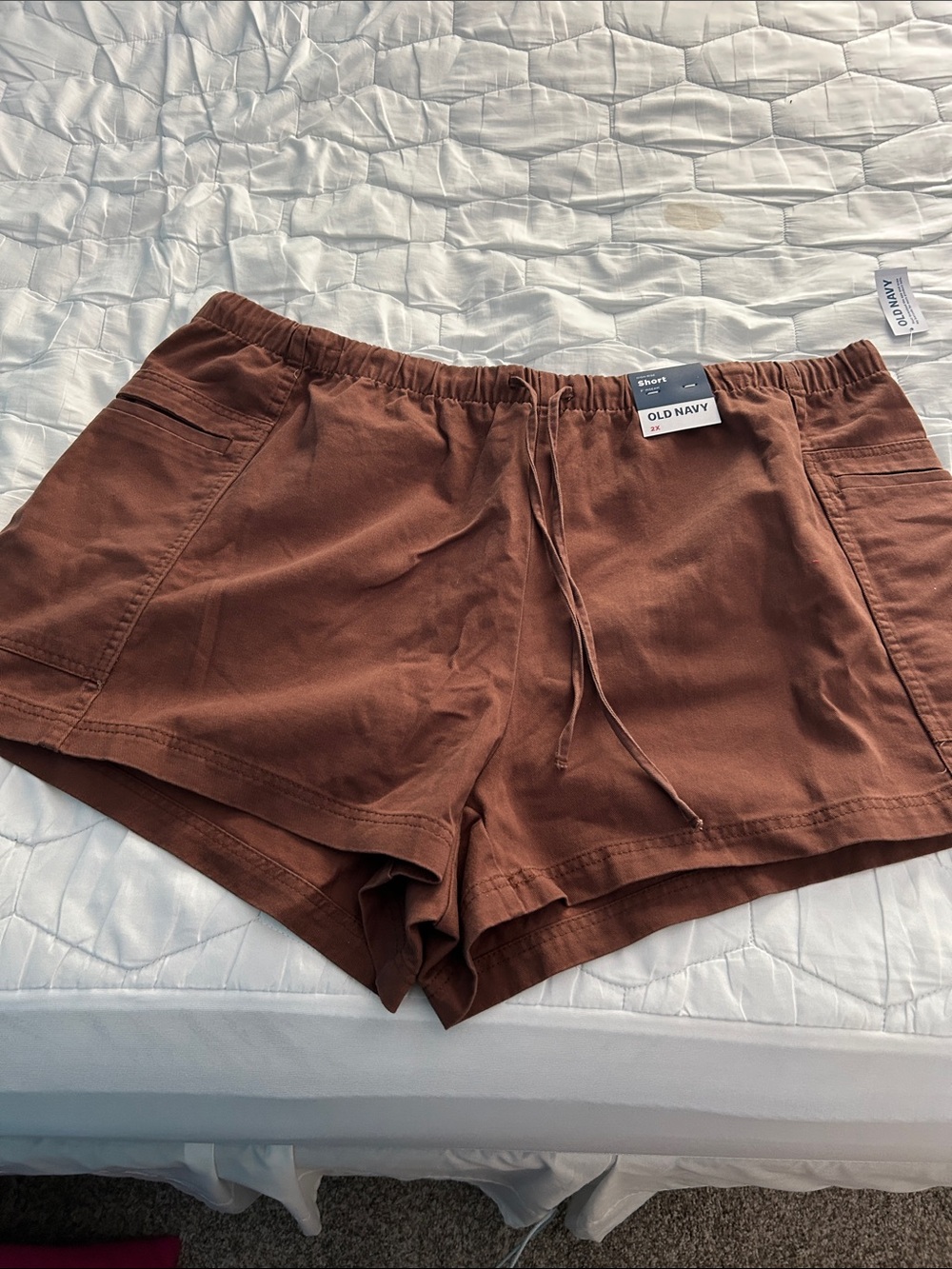 Old Navy Women's Rust Brown Drawstring Athletic Shorts